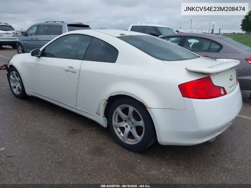 2003 Infiniti G35 Base W/Leather VIN: JNKCV54E23M208474 Lot: 42495789