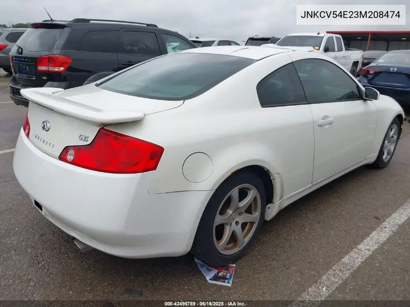 2003 Infiniti G35 Base W/Leather VIN: JNKCV54E23M208474 Lot: 42495789