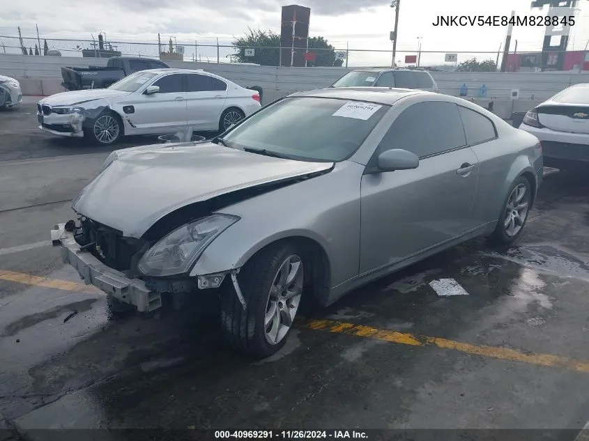 2004 Infiniti G35 VIN: JNKCV54E84M828845 Lot: 40969291