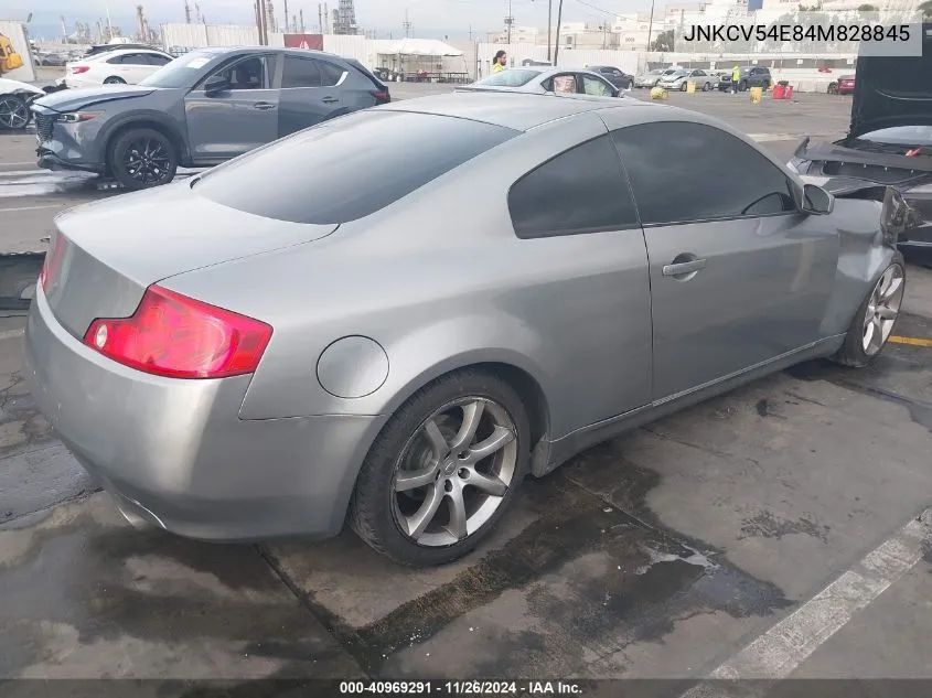 2004 Infiniti G35 VIN: JNKCV54E84M828845 Lot: 40969291