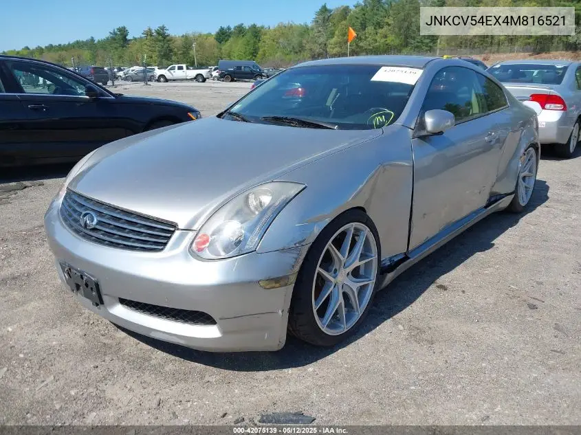 2004 Infiniti G35 VIN: JNKCV54EX4M816521 Lot: 42075139
