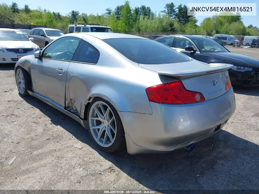 2004 Infiniti G35 VIN: JNKCV54EX4M816521 Lot: 42075139