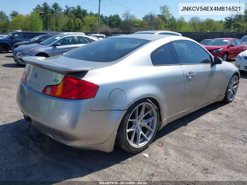 2004 Infiniti G35 VIN: JNKCV54EX4M816521 Lot: 42075139