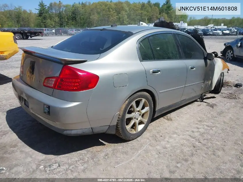 2004 Infiniti G35 VIN: JNKCV51E14M601808 Lot: 42214793