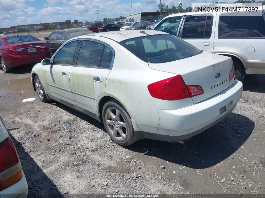 2004 Infiniti G35X VIN: JNKCV51F44M717397 Lot: 42216675