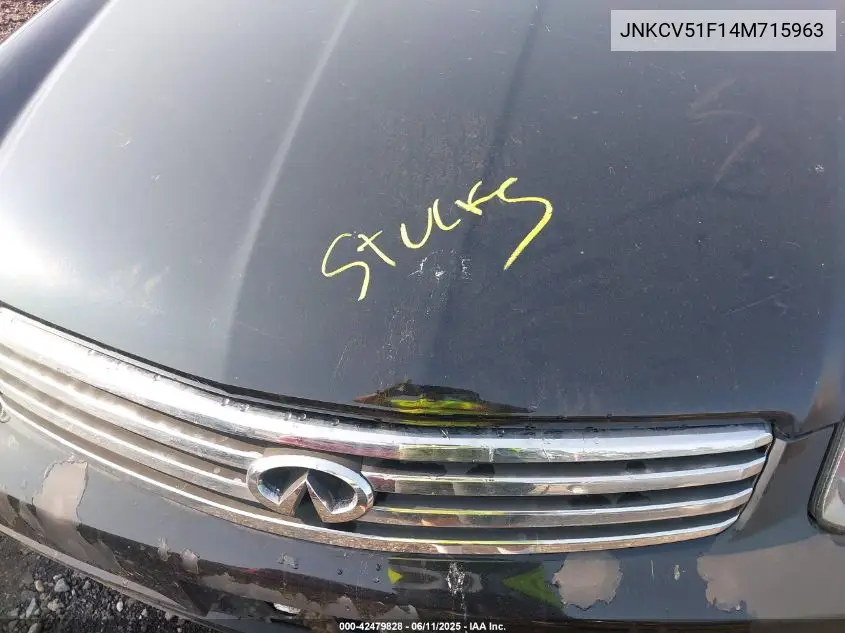 2004 Infiniti G35X VIN: JNKCV51F14M715963 Lot: 42479828