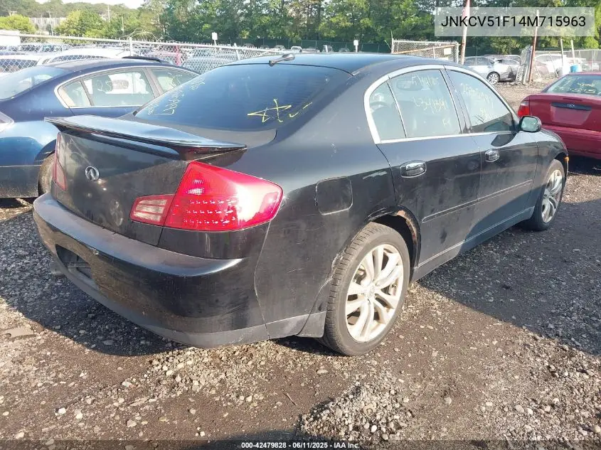 2004 Infiniti G35X VIN: JNKCV51F14M715963 Lot: 42479828