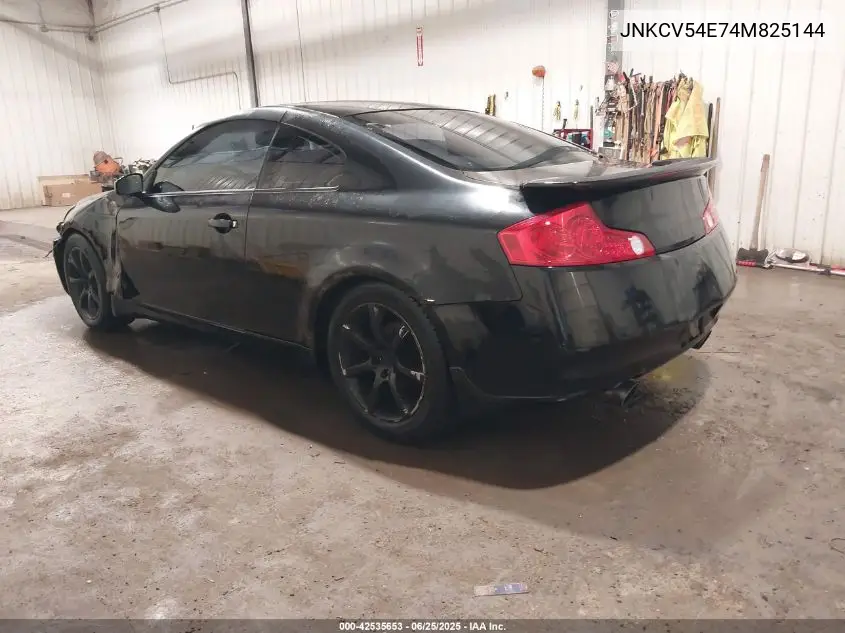 2004 Infiniti G35 VIN: JNKCV54E74M825144 Lot: 42535653