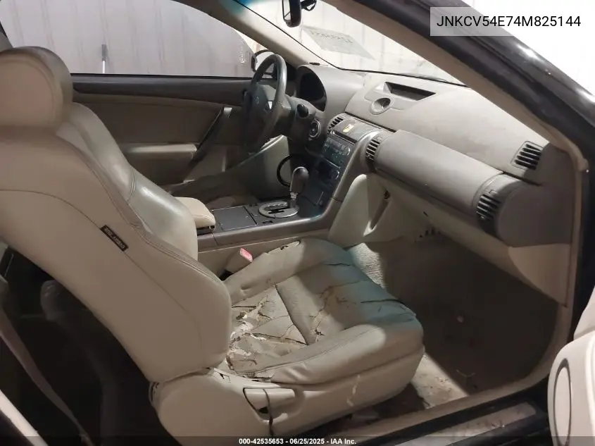 2004 Infiniti G35 VIN: JNKCV54E74M825144 Lot: 42535653