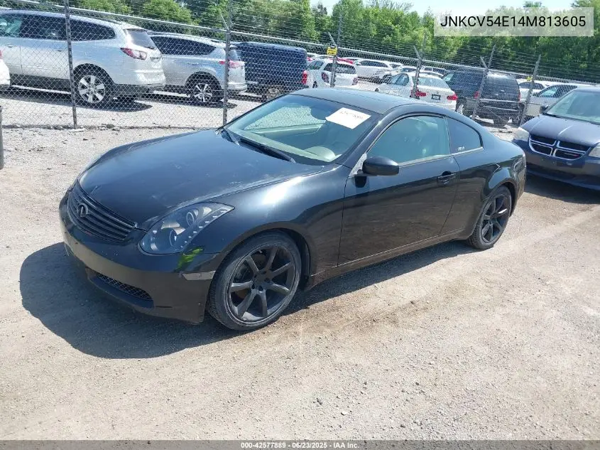 2004 Infiniti G35 VIN: JNKCV54E14M813605 Lot: 42577889