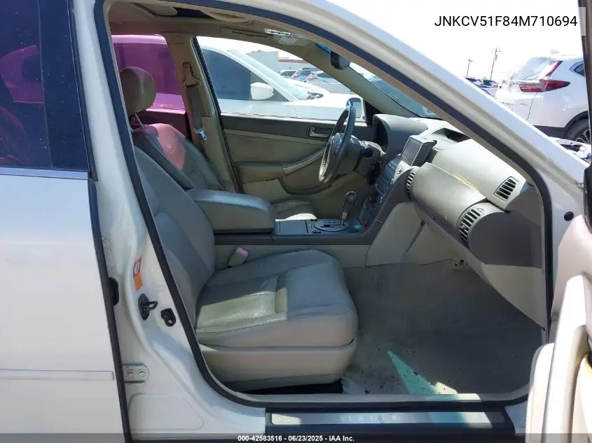 2004 Infiniti G35X VIN: JNKCV51F84M710694 Lot: 42583516