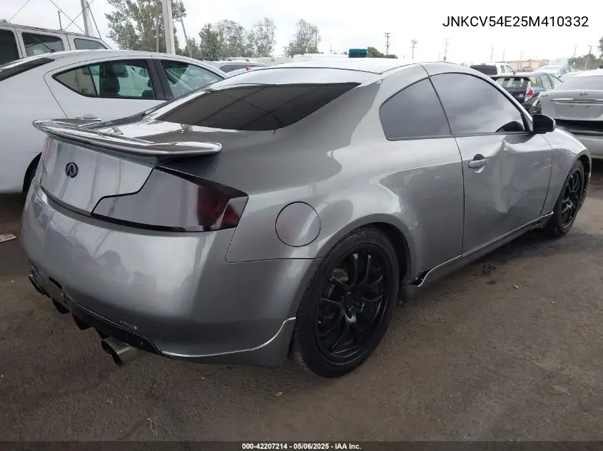 2005 Infiniti G35 VIN: JNKCV54E25M410332 Lot: 42207214