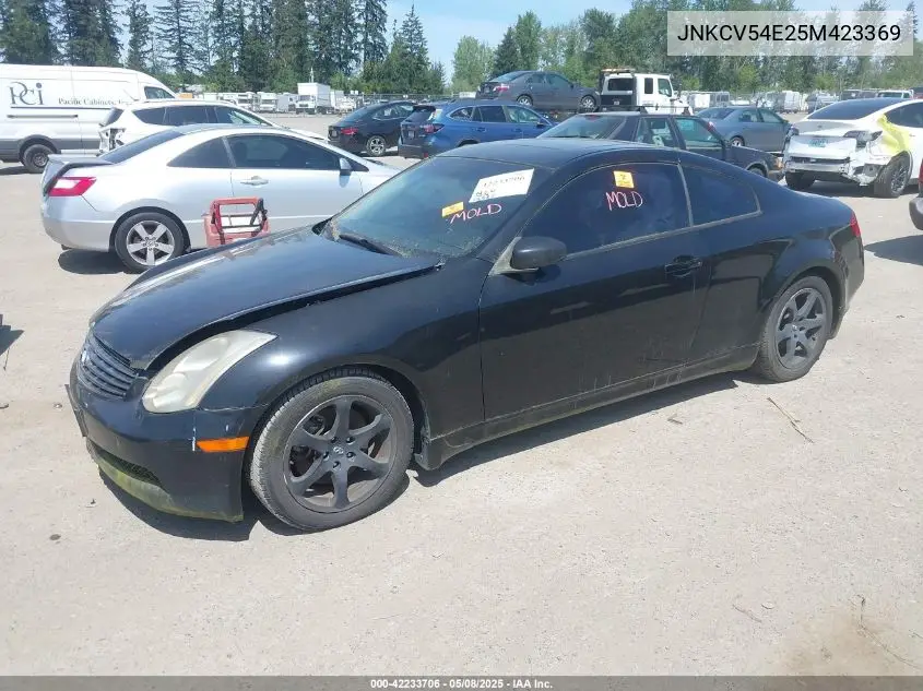 2005 Infiniti G35 VIN: JNKCV54E25M423369 Lot: 42233706