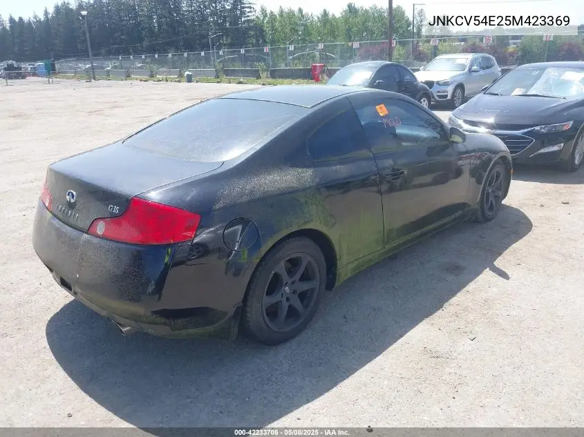 2005 Infiniti G35 VIN: JNKCV54E25M423369 Lot: 42233706