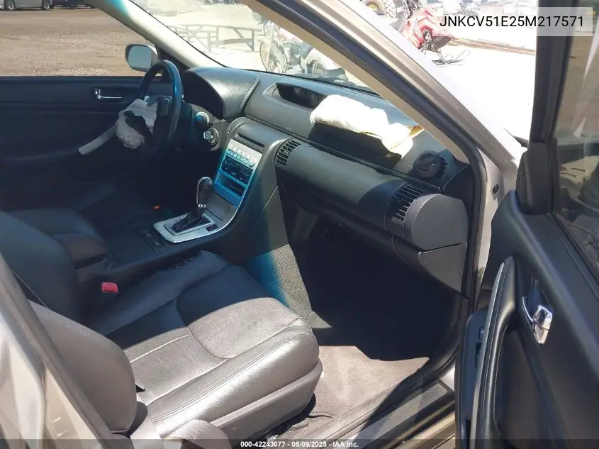 2005 Infiniti G35 VIN: JNKCV51E25M217571 Lot: 42243077
