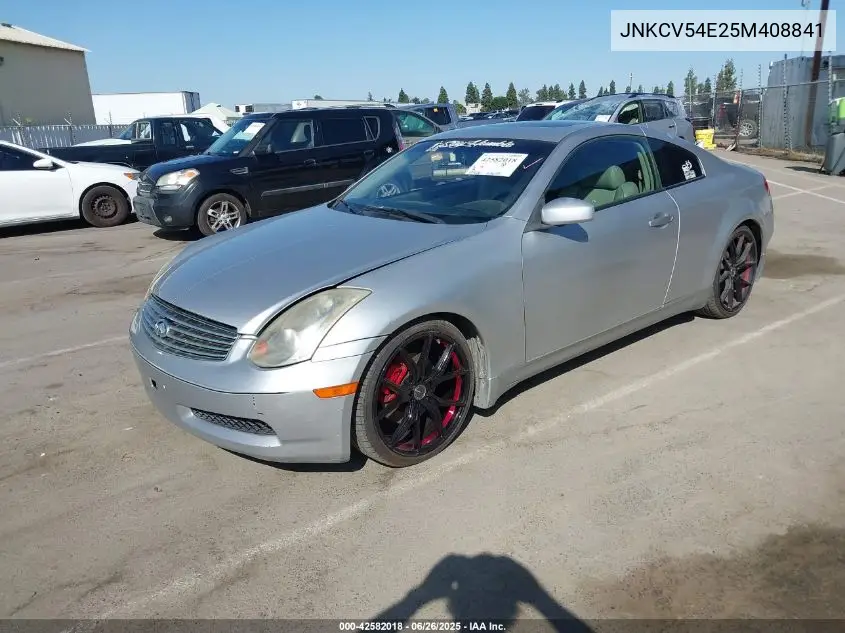 2005 Infiniti G35 VIN: JNKCV54E25M408841 Lot: 42582018