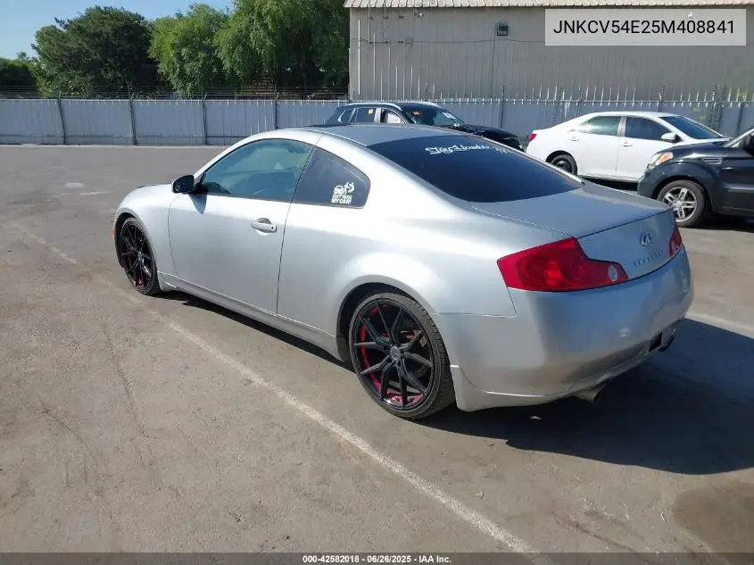 2005 Infiniti G35 VIN: JNKCV54E25M408841 Lot: 42582018