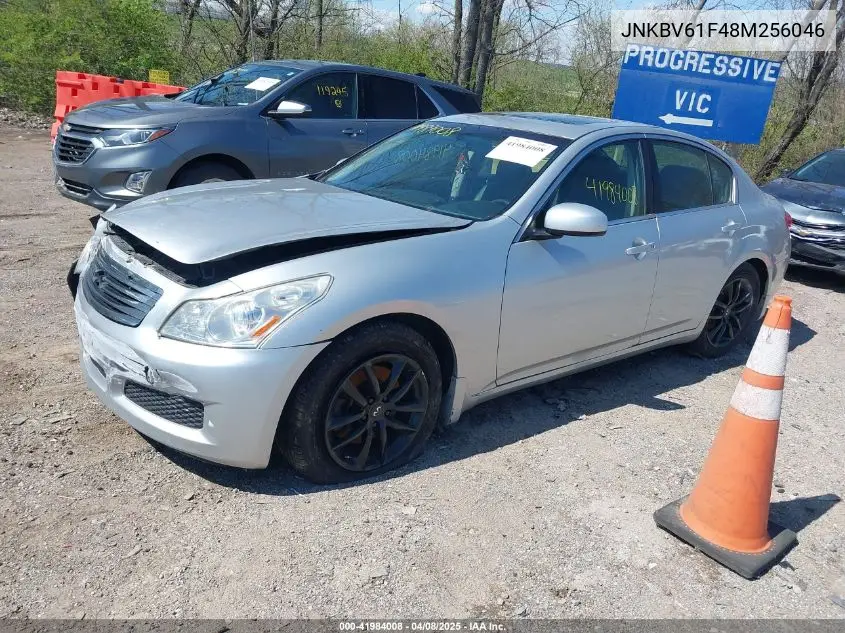 2008 Infiniti G35X VIN: JNKBV61F48M256046 Lot: 41984008