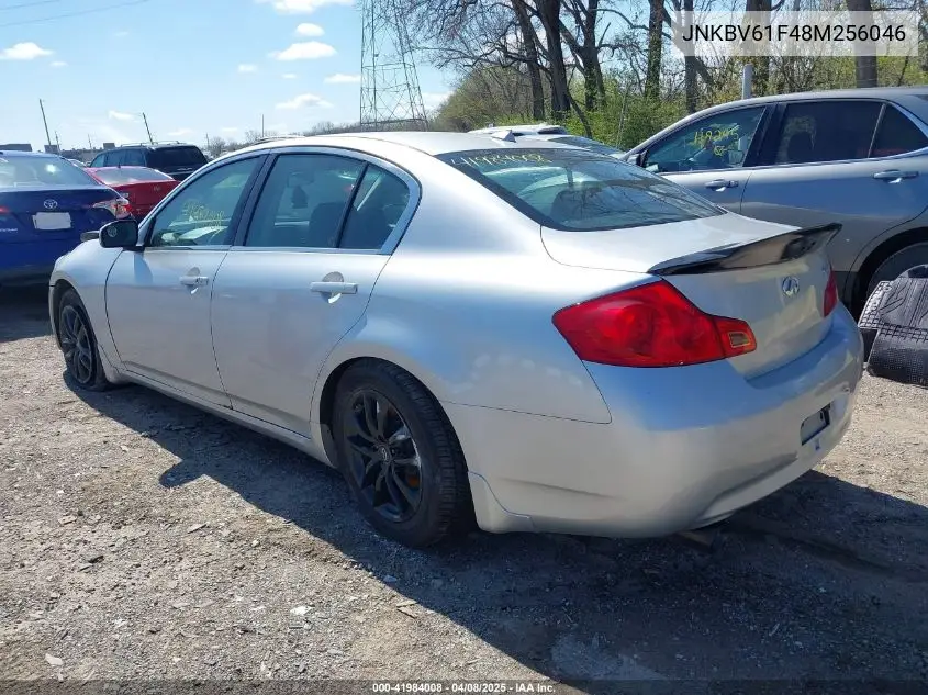 2008 Infiniti G35X VIN: JNKBV61F48M256046 Lot: 41984008