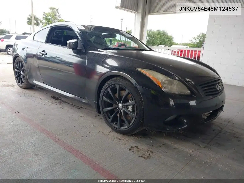 2008 Infiniti G37 Journey VIN: JNKCV64E48M124637 Lot: 42255137