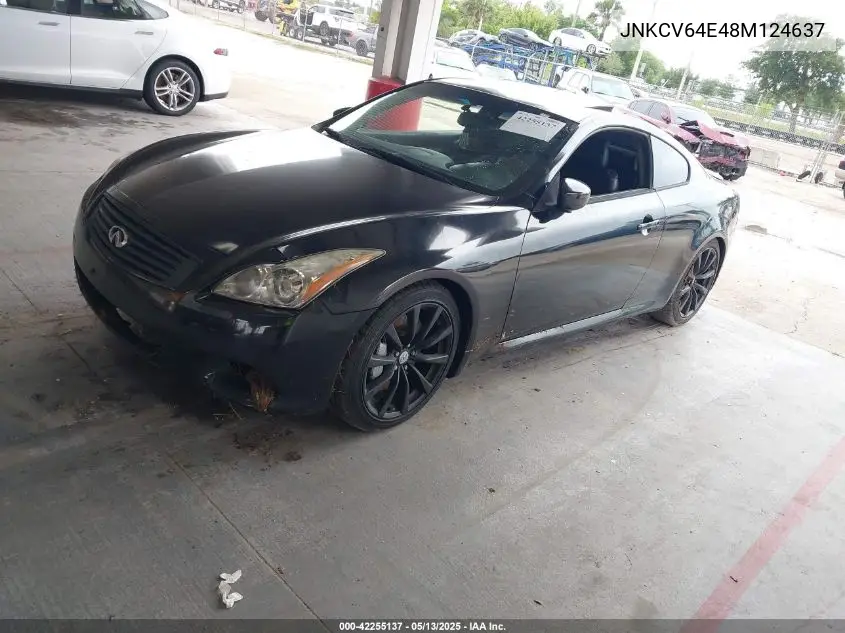 2008 Infiniti G37 Journey VIN: JNKCV64E48M124637 Lot: 42255137