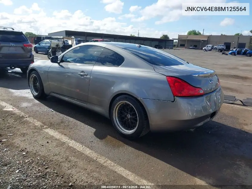2008 Infiniti G37 Journey VIN: JNKCV64E88M125564 Lot: 42258313