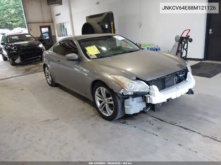 2008 Infiniti G37 Journey VIN: JNKCV64E88M121126 Lot: 42608502