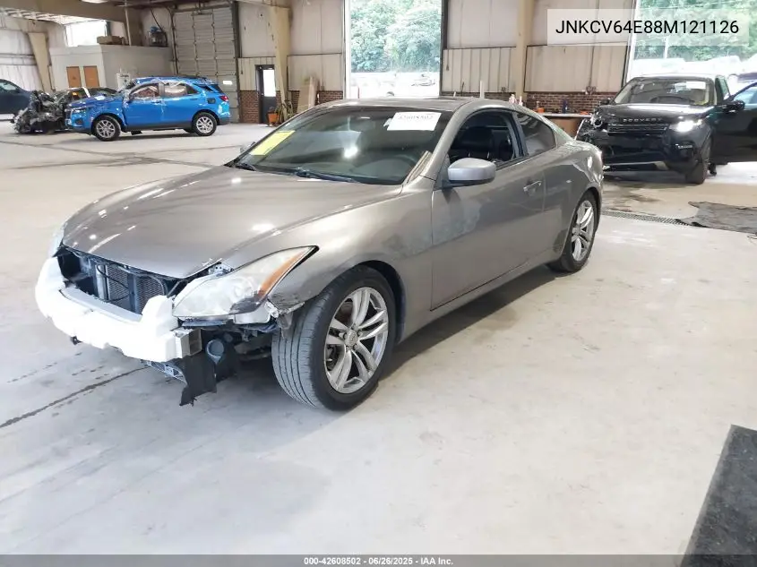 2008 Infiniti G37 Journey VIN: JNKCV64E88M121126 Lot: 42608502