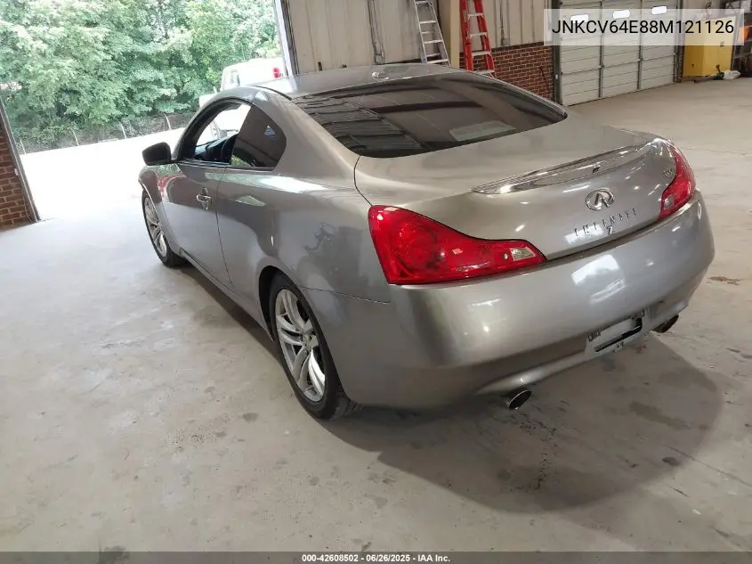 2008 Infiniti G37 Journey VIN: JNKCV64E88M121126 Lot: 42608502