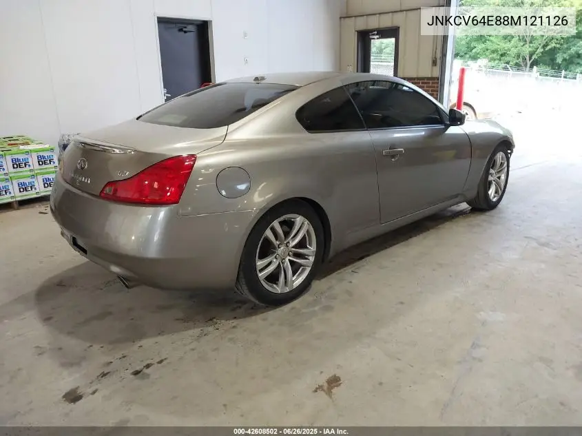 2008 Infiniti G37 Journey VIN: JNKCV64E88M121126 Lot: 42608502