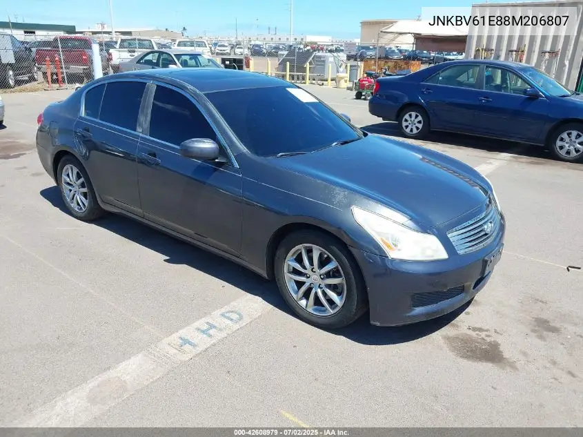 2008 Infiniti G35 Journey VIN: JNKBV61E88M206807 Lot: 42608979