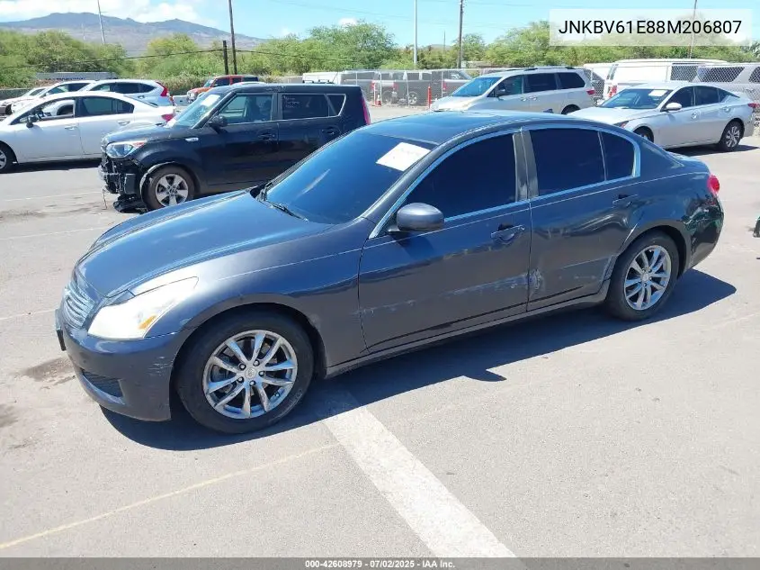 2008 Infiniti G35 Journey VIN: JNKBV61E88M206807 Lot: 42608979
