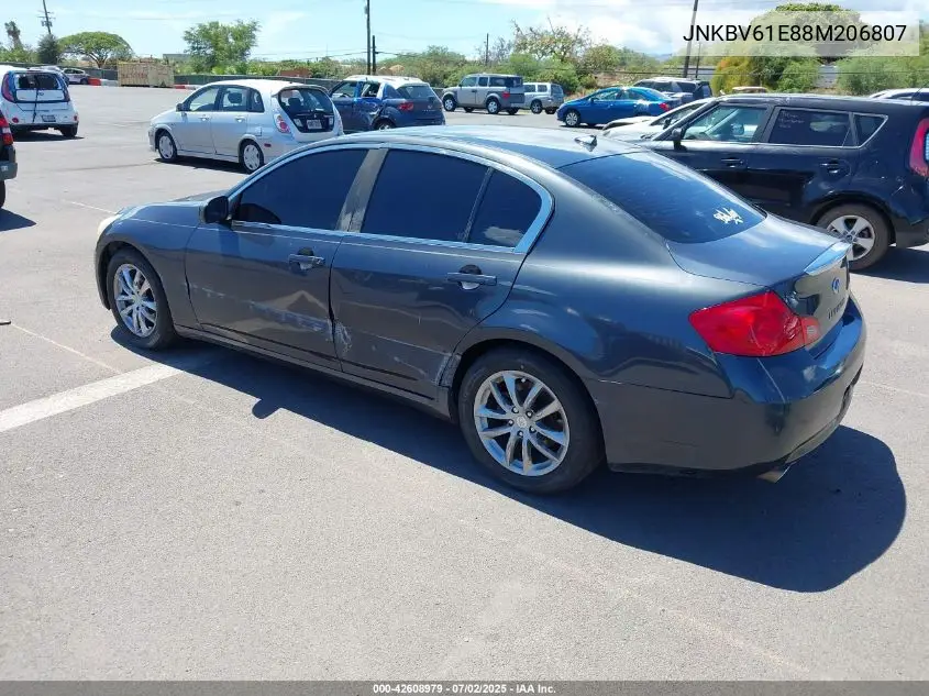 2008 Infiniti G35 Journey VIN: JNKBV61E88M206807 Lot: 42608979