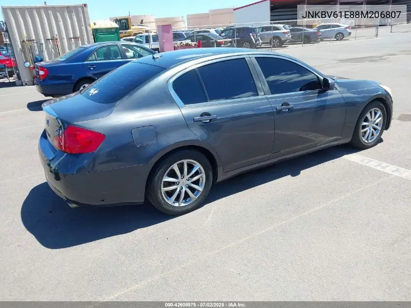 2008 Infiniti G35 Journey VIN: JNKBV61E88M206807 Lot: 42608979