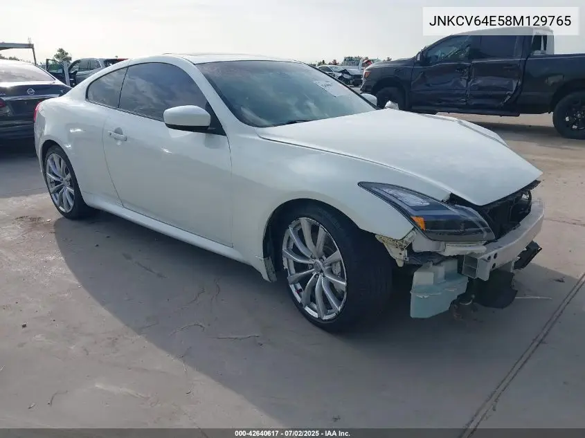 2008 Infiniti G37 Journey VIN: JNKCV64E58M129765 Lot: 42640617