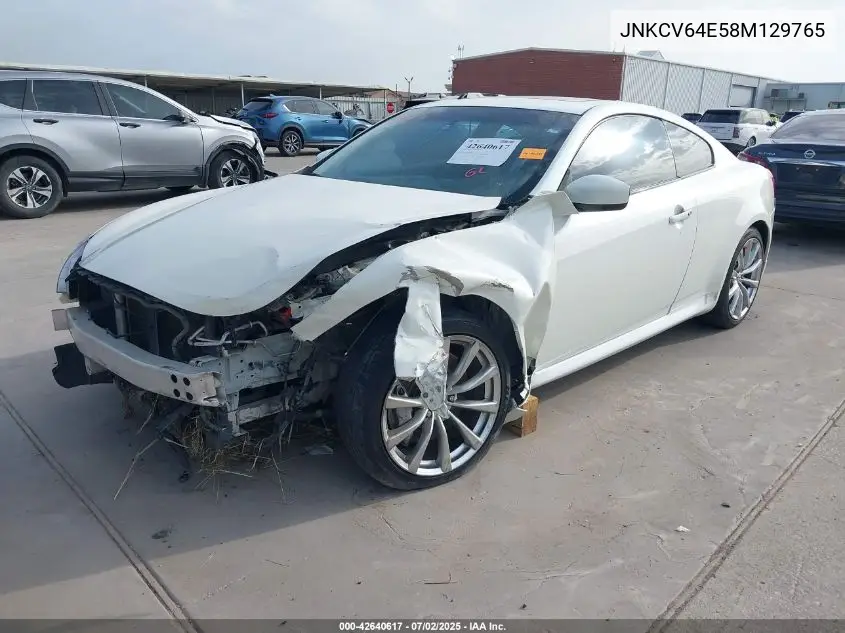 2008 Infiniti G37 Journey VIN: JNKCV64E58M129765 Lot: 42640617