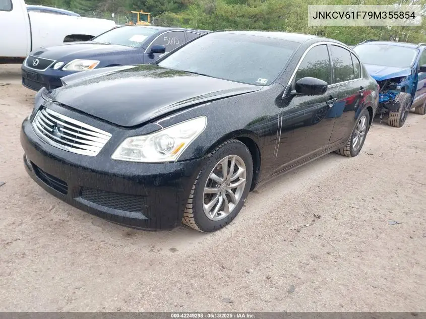 2009 Infiniti G37X VIN: JNKCV61F79M355854 Lot: 42249298