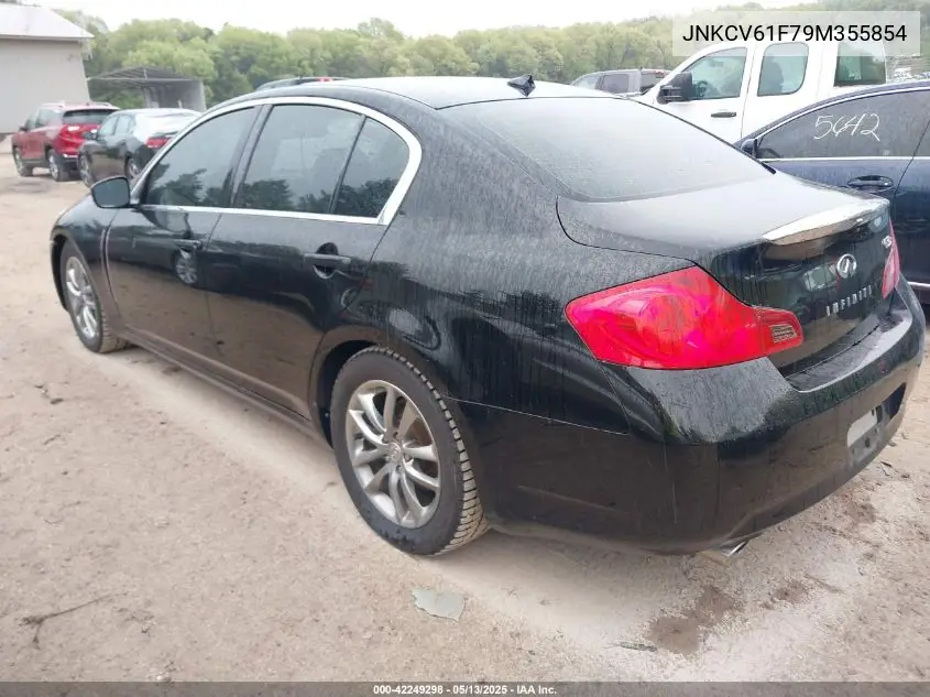 2009 Infiniti G37X VIN: JNKCV61F79M355854 Lot: 42249298