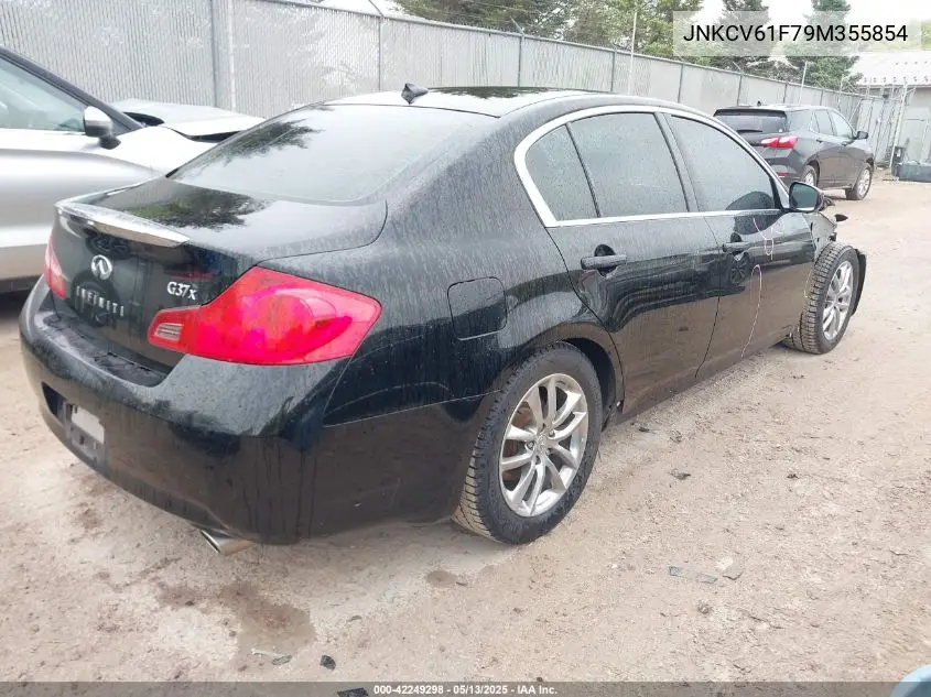 2009 Infiniti G37X VIN: JNKCV61F79M355854 Lot: 42249298