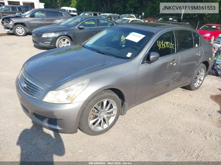 2009 Infiniti G37X VIN: JNKCV61F19M361553 Lot: 42609202