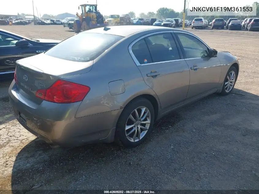 2009 Infiniti G37X VIN: JNKCV61F19M361553 Lot: 42609202