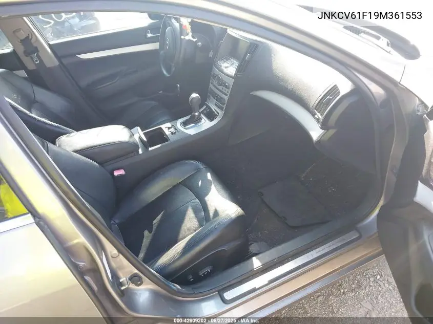 2009 Infiniti G37X VIN: JNKCV61F19M361553 Lot: 42609202
