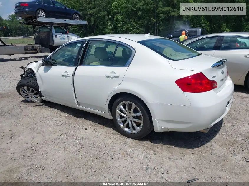 2009 Infiniti G37 Journey VIN: JNKCV61E89M012610 Lot: 42624195