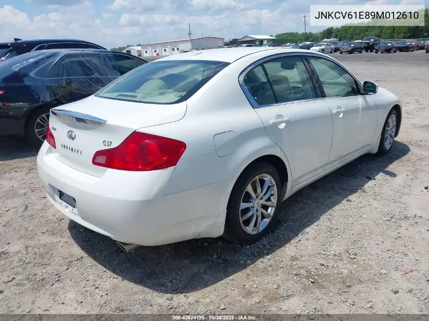 2009 Infiniti G37 Journey VIN: JNKCV61E89M012610 Lot: 42624195