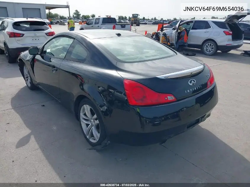 2009 Infiniti G37 VIN: JNKCV64F69M654036 Lot: 42638734