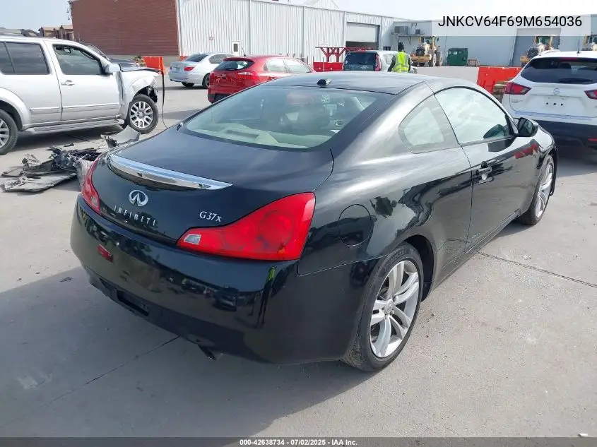2009 Infiniti G37 VIN: JNKCV64F69M654036 Lot: 42638734