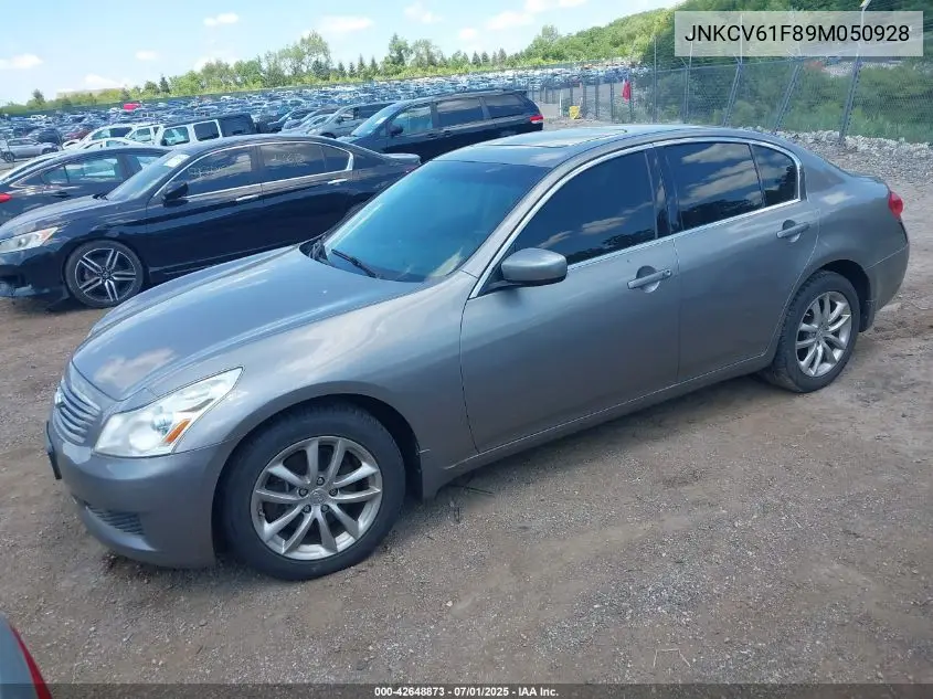 2009 Infiniti G37X VIN: JNKCV61F89M050928 Lot: 42648873