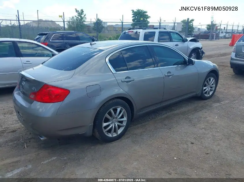 2009 Infiniti G37X VIN: JNKCV61F89M050928 Lot: 42648873