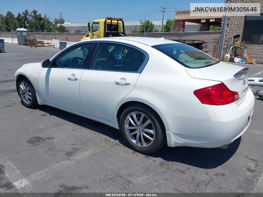 2009 Infiniti G37 Journey VIN: JNKCV61E89M305648 Lot: 42722708