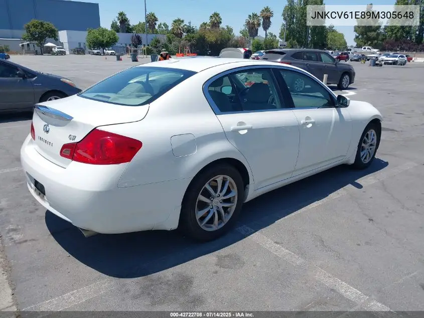 2009 Infiniti G37 Journey VIN: JNKCV61E89M305648 Lot: 42722708